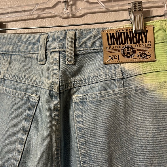 Unionbay 90s ultra high waisted tie dye jeans Size 13/14 - Picture 4 of 6